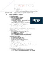 Taxation I Syllabus PDF