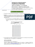 Ciencias Sociales Guia N°3. Grado 5 A - 5B