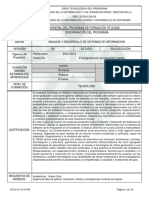 01 - Infome Programa de Formación Titulada