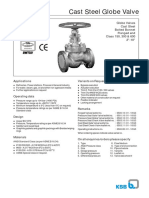 Globe Valves Cast Steel Bolted Bonnet Flanged End Class 150, 300 & 600 2"-10"