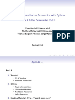 ECON 370 Quantitative Economics With Python: Lecture 4: Python Fundamentals (Part 2)