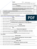 David Lozano - Biomolecules WebQuest