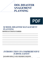 SCHOOL DISASTER MANAGEMENT PLANNING Workshop June 25-26, 2019