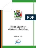 MoH-JICA Medical Equipment Management Guidelines PDF