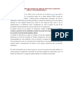 La Gestión de Almacenes Dentro Del Mapa de Procesos Logísticos