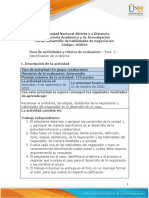 Guia de Actividades y Rúbrica de Evaluación - Unidad 1 - Fase 2 - Identificación Del Problema PDF