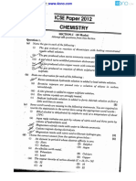 Icse Chemistry Solved 2012