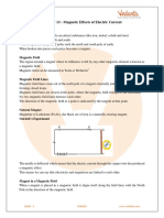 Chapter 13 - Magnetic Effects of Electric Current: Class - X Science