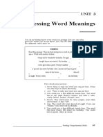 Guessing Word Meanings - : Unit 3