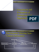 Chapter 11 - Assessment and Evaluation of Entrepreneurial Opportunities