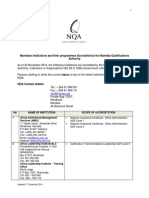 Namibian Institutions and Their Programmes Accredited by The Namibia PDF