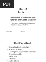 Introduction To Semiconductor Materials and Crystal Structures