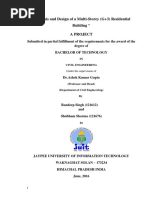 "Analysis and Design of A Multi-Storey (G+3) Residential Building " A Project