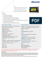 Datasheet: Communications Touch Screen Display