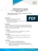 Taller - Fase 2 - Producción de Rayos X, Decaimiento Radiactivo y Desintegración Nuclear