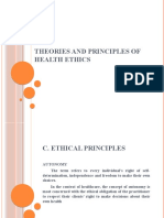 Theories and Principles of Health Ethics