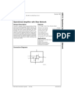 LMV111 Operational Amplifier With Bias Network: General Description Features