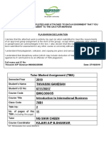 Tutor Marked Assignment (TMA) 2019 Thivasini Ganesan 071170017