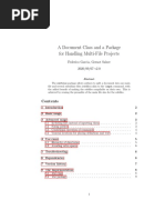 A Document Class and A Package For Handling Multi-File Projects