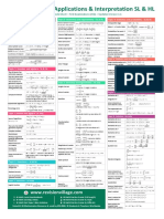 Applications and Interpretation 1 Page Formula Sheet V1.1 PDF