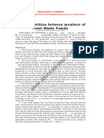 Deed of Partition Between Members of Joint Hindu Family: Form No. 6