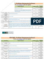 SIH 2020 - Problem Statements-Software: Visit: For Description