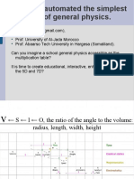 Algorithm Automated The Simplest Tasks of General Physics