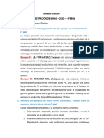 EXAMEN UNIDAD 1 RESUELTO Administracio de Minas