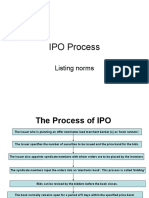 IPO Process: Listing Norms