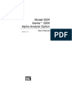 S509 Alpha Analysis User's Manual