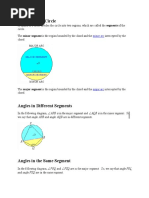 Segments of A Circle