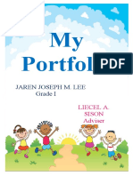 My Portfolio: Jaren Joseph M. Lee Grade I