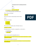 Faa Knowledge Test Weather Questions Basic Weather Theory