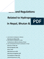 Laws and Regulations Related To Hydropower in Nepal