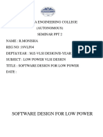 II - Software Design For Low Power