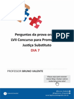 Prova Oral MP-MG 2020 - Perguntas Dia 7