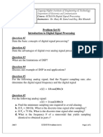 Problem Set #1 Introduction To Digital Signal Processing: Question #1