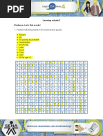 Learning Activity 3 Evidence: Let's Find Words!