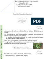 Aula 10 - Metabólitos Secundários Cumarinas