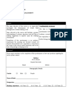 Credit Risk Questionnaire