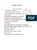 2020-09-22 4G Correction Exercices Pythagore - v3