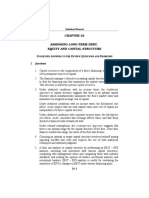 Assessing Long-Term Debt, Equity and Capital Structure: S A R Q P I. Questions