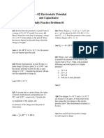 Ch-02 Electrostatic Potential and Capacitance Daily Practice Problem 01