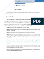 UNIT 5: Estimation of Water Demand: 5.0 Intended Learning Outcomes