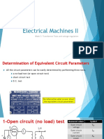 Electrical Machines II: Week 3: Transformer Tests and Voltage Regulation