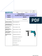 Ficha Tecnica - Taladro Percutor
