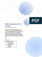 Risk Management For Airline, 15.7.2019