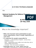 Duties and Taxes For Govt Purchase Proposals