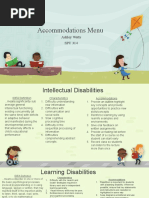 Accommodations Menu