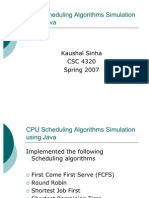 CPU Scheduling Algorithms Simulation Using Java